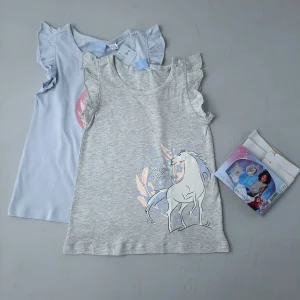تیشرت نخی دخترانه السااز برند دیزنی DISNEY سایز 4-6سال