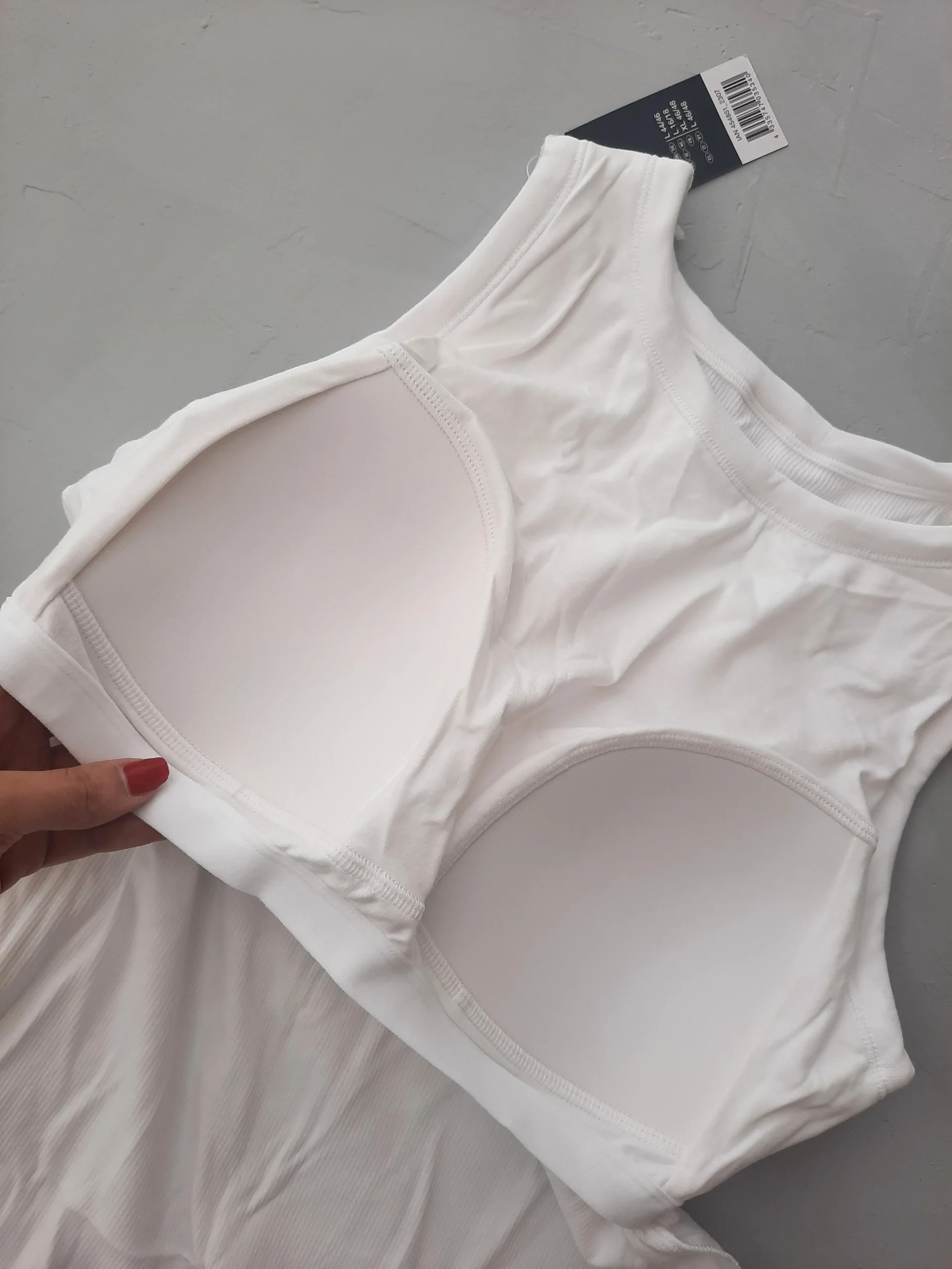 تاپ کبریتی وارداتی اسمارا esmara رنگ سفید - Image 4
